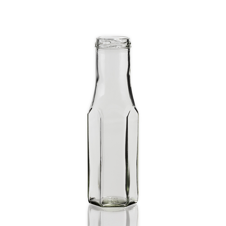 250ml – Hexagonal Glass Bottle