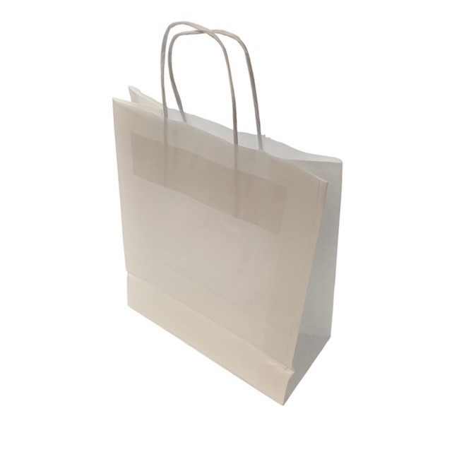 Medium White Paper Bag-255x125x310mm