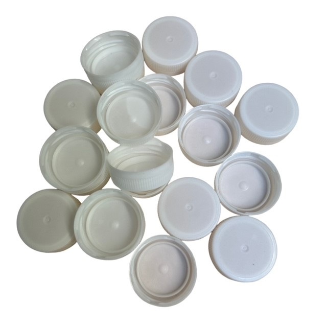 38mm – White Plastic Caps