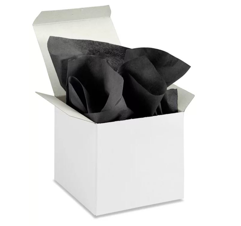 Plain Black Tissue 450 x 750mm