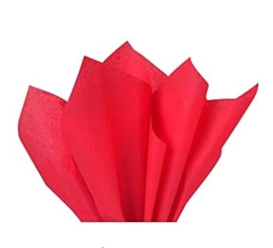 Plain Red Tissue 450 x 750mm